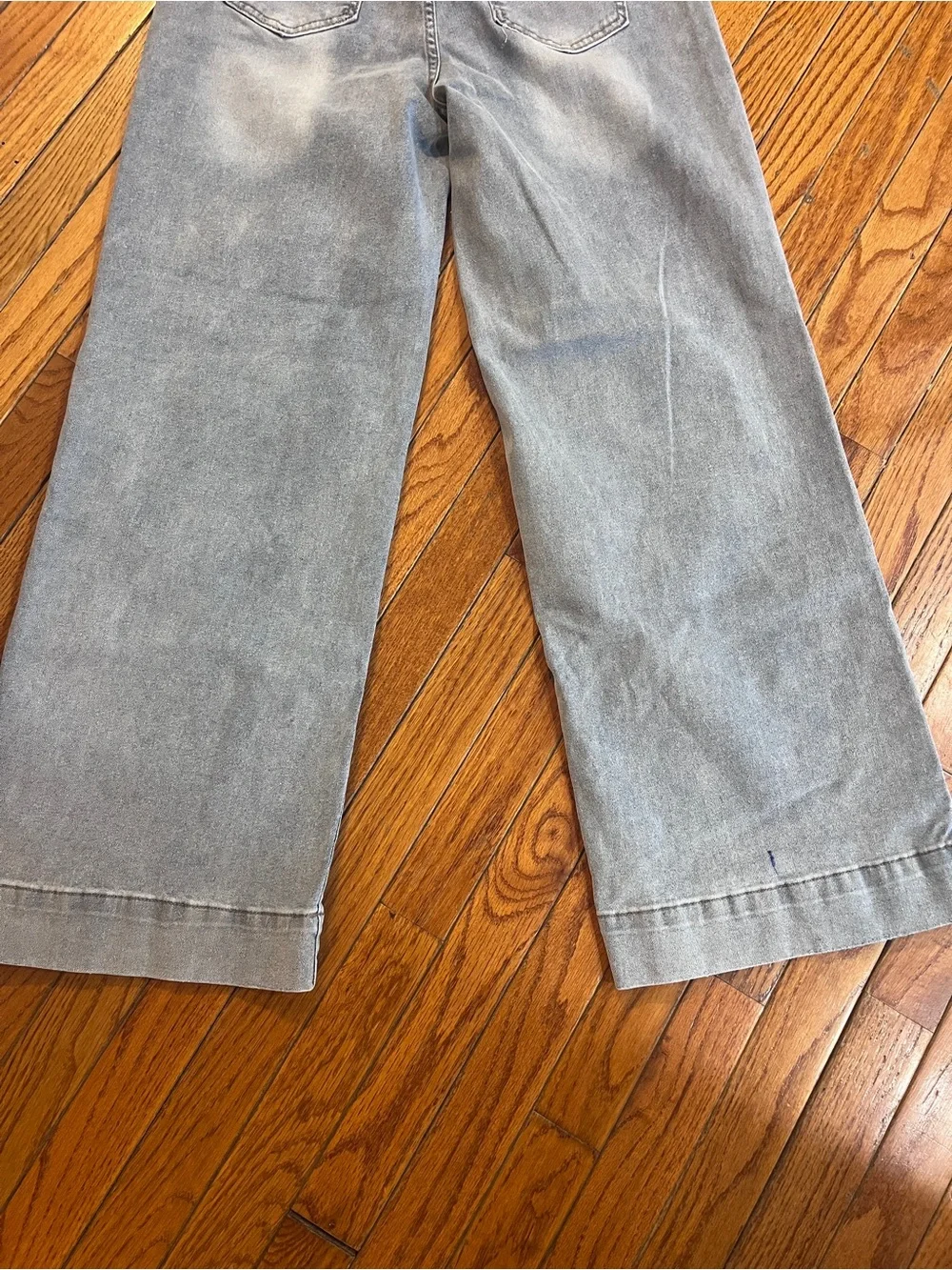 High Rise Wide Leg Stovepipe Women's Jeans XL 12 14 - Picture 10 of 13